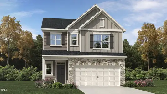New construction Single-Family house 741 Swim Cave Ln, Wendell, NC 27591 Davidson- photo 0