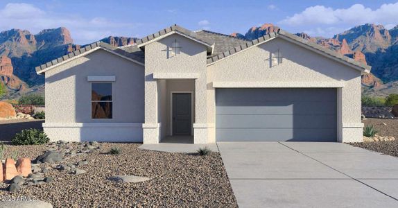 New construction Single-Family house 38055 W Bello Ln, Maricopa, AZ 85138 Kingston- photo 0