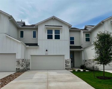 New construction Townhouse house 8515 Sommery Ln, Round Rock, TX 78665 Plan J- photo 0