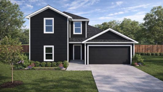 New construction Single-Family house 105 Golden Eagle Blvd, New Waverly, TX 77358 plan Midland - image