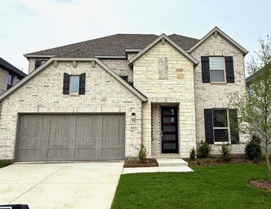 New construction Single-Family house 543 Ardsley Park Dr, Oak Point, TX 75068 Terracotta- photo 0