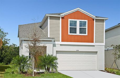 New construction Single-Family house 11346 Brook Edge Ave, Riverview, FL 33569 Indigo- photo 0