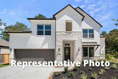 New construction Single-Family house 210 Butterfly Orchid Court, Willis, TX 77318 The Preston IX - photo 0