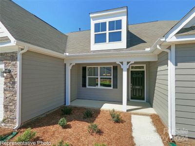 Spacious front porch