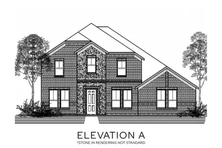 New construction Single-Family house Waxahachie, TX 75165 plan The Sterling - Rear Entry - image