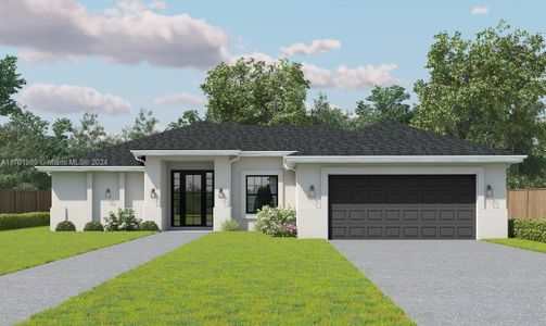 New construction Single-Family house 3301 18Th St W, Lehigh Acres, FL 33971 - image