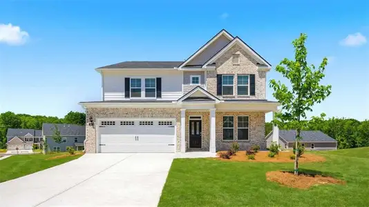 New construction Single-Family house 1040 Trident Maple Chase, Lawrenceville, GA 30045 plan Hampshire - image