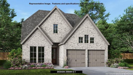 New construction Single-Family house 205 King Haakon Bay Drive, Kyle, TX 78640 Design 2594W- photo 0