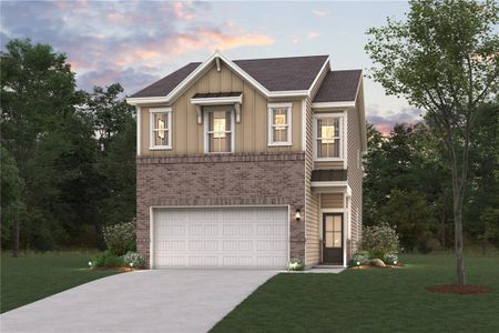 New construction Townhouse house 969 Sutherland Lane, Lawrenceville, GA 30043 - photo 0