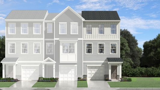 New construction Townhouse house 3300 Opal Dr, Durham, NC 27703 plan Mitchell II - image