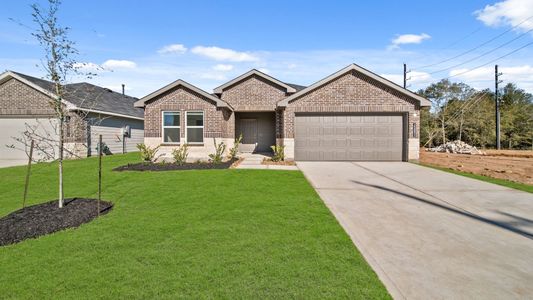 New construction Single-Family house 15892 Elegant Pine Lane, Magnolia, TX 77355 Denton- photo 0