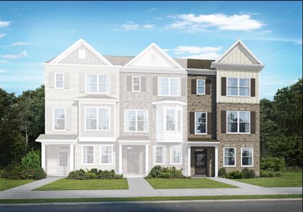 New construction Townhouse house 549 Fundao Ln, Lawrenceville, GA 30046 plan Frederick - image