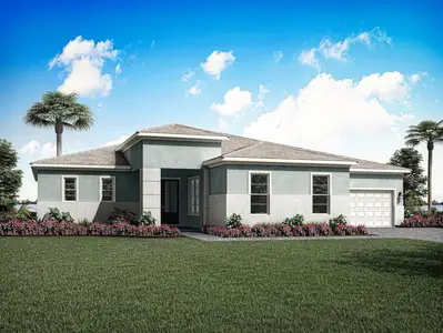 New construction Single-Family house 14109 Sw Delilah Way, Port Saint Lucie, FL 34987 Conrad- photo 0