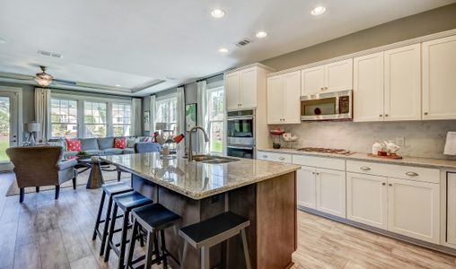 Kitchen with ample cabinet space