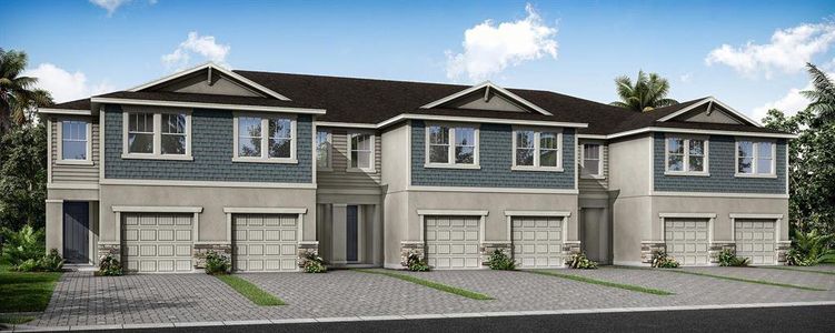 New construction Townhouse house 31477 Woodland Race Loop, Wesley Chapel, FL 33545 Marianna- photo 0