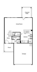 This floor plan features 3 bedrooms, 2 full baths, 1 half bath, and over 1,700 square feet of living space.