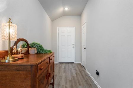 large entry with a coat closet