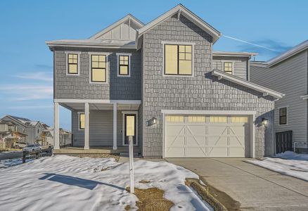 New construction Single-Family house 8838 Moonshimmer Trl, Littleton, CO 80125 4054 Morningside Exterior B - Lake Cottage- photo 3 3