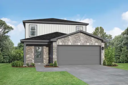New construction Single-Family house 413 Jacks Pl, Seguin, TX 78155 plan The San Marcos E - image