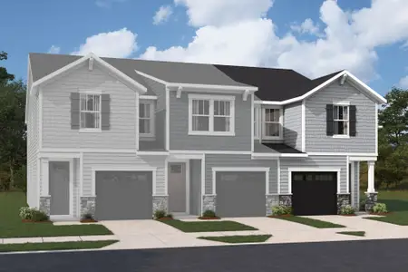 New construction Townhouse house 3209 Meadow Knoll Dr, Charlotte, NC 28269 plan Kinston End - image