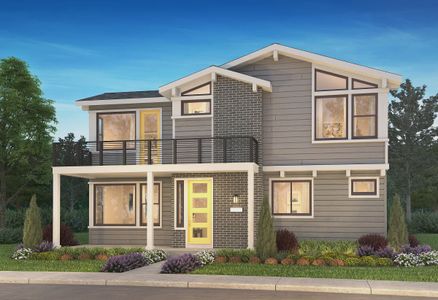 New construction Single-Family house 10793 Adage Rd, Lone Tree, CO 80134 plan 4033 Eliot Elevation B - Low Slope Contemporary - image