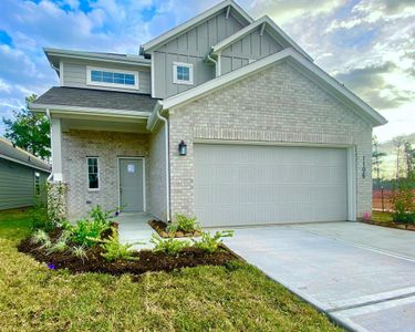 New construction Single-Family house 1106 Kinsey Wilderness Lane, Conroe, TX 77301 Ocampo- photo 0