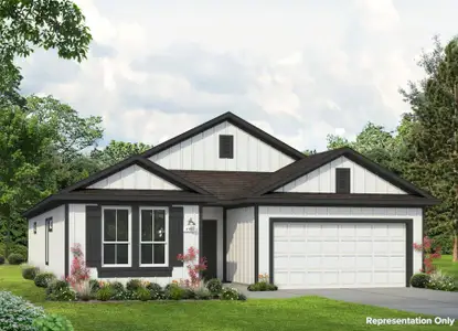 New construction Single-Family house 11913 Horseshoe Field Bnd, Mustang Ridge, TX 78610 plan Durango 1937 - image