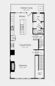 Structural options added include: full bath on first floor, fireplace, and gourmet kitchen.