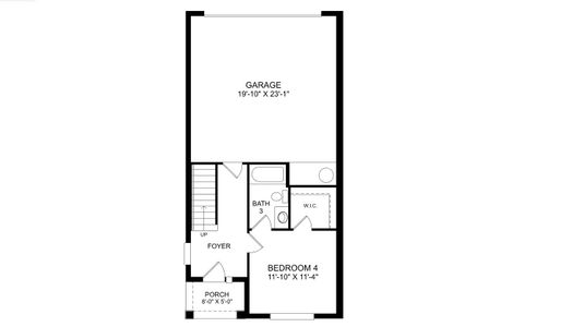 New construction Townhouse house 9722 Tate Ln, Tampa, FL 33626 plan Archer - image