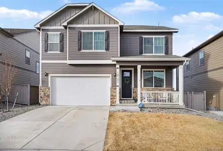 New construction Single-Family house 18197 Prince Hill Cir, Parker, CO 80134 plan BRIDGEPORT - image
