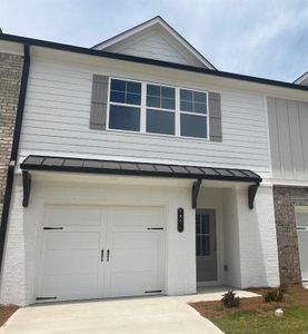 New construction Townhouse house 5354 Fox Den Rd, Oakwood, GA 30566 Saxon- photo 0