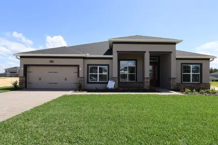 New construction Single-Family house 3193 Wolf Lake Ave, Apopka, FL 32712 plan Brookhaven Fl - image