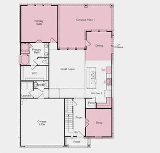 Structural options added include: Gourmet kitchen 2, extended owner's suite, extended covered outdoor living, extended casual dining, 8' doors, soaking tub in primary bath and additional windows in casual dining,