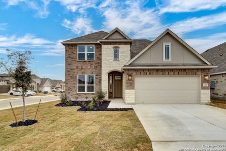 New construction Single-Family house 13402 St Jerome Pl, San Antonio, TX 78253 Premier Series - Hickory- photo 0