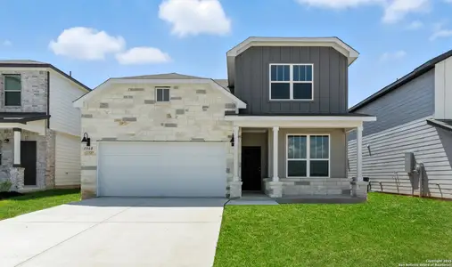 New construction Single-Family house 1560 Golden Wheat, New Braunfels, TX 78130 plan Dinero - image