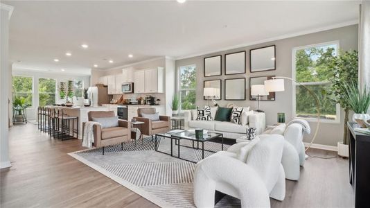 New construction Townhouse house 3571 Overlook Rise Dr, Peachtree Corners, GA 30092 - image