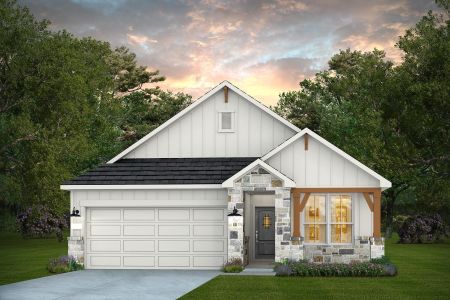 New construction Single-Family house 410 Ruby Ford Dr, Cove, TX 77523 plan Oakmont - image