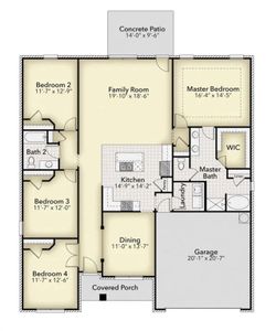 New construction Single-Family house 329 Blackberry Ct, Pendergrass, GA 30567 plan 2100 - image