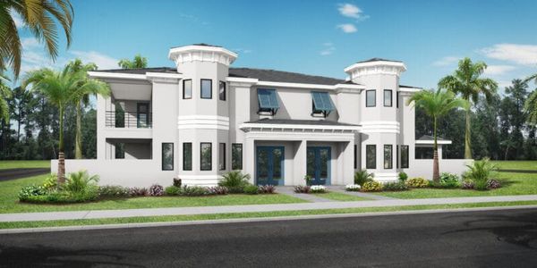 New construction Townhouse house 6111 White Mangrove Ln, Bradenton, FL 34210 plan Sabal Palm - image