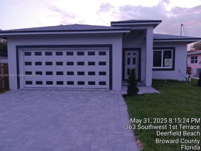 New construction Single-Family house 363 Sw 1St Ter, Deerfield Beach, FL 33441 null- photo 0