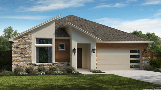 New construction Single-Family house 408 Vamanos, Boerne, TX 78006 Franklin- photo 0