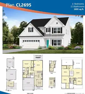 New construction Single-Family house 293 Harborwood St, Lillington, NC 27546 null- photo 0 0