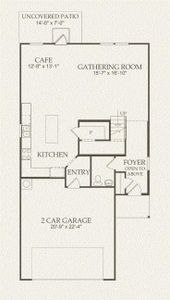 Centex Homes, Camelia floor plan