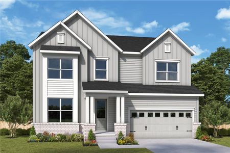 New construction Single-Family house 449 Maypop Ln, Woodstock, GA 30188 The Bramwell- photo 0