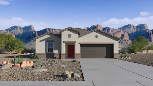 New construction Single-Family house 1588 W Shannons Wy, Coolidge, AZ 85128 plan Cali - image