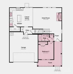 Structural options added include: Gourmet kitchen, gas fireplace, downstairs bathroom, downstairs full bathroom, tray ceiling at primary suite, and metal roof in place of shingles