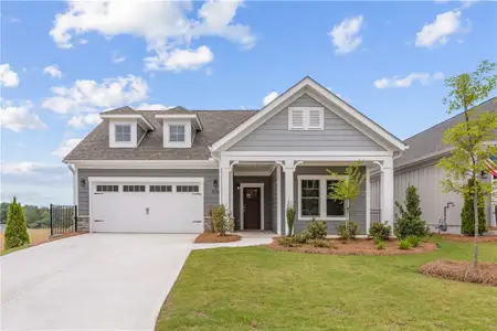 New construction Single-Family house 3347 Fishpond Cir, Dacula, GA 30019 plan Portico - image