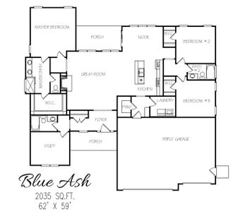 New construction Single-Family house Fuquay Varina, NC 27546 plan The Blue Ash - image 2