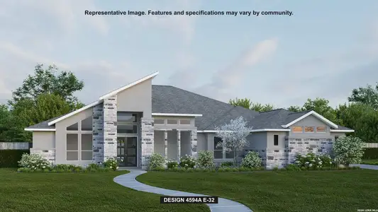 New construction Single-Family house 1124 Elm Forest Dr, New Braunfels, TX 78132 plan 4594A - image