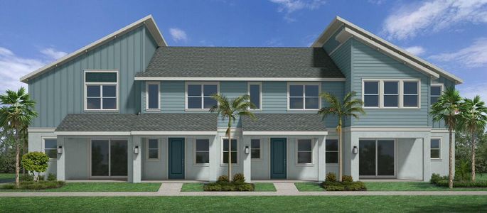 New construction Townhouse house 4351 S Longwood Lake Sq, Westlake, FL 33470 plan Coral - image